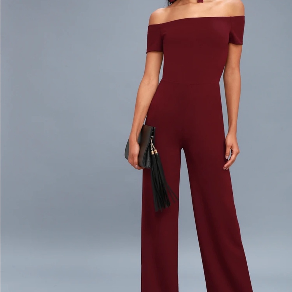 Lulu’s Off Shoulder Jumpsuit Pantsuit